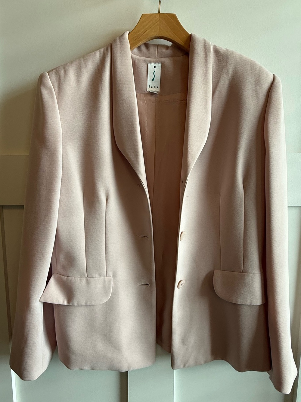 Jade Women's Blazer in Light Blush